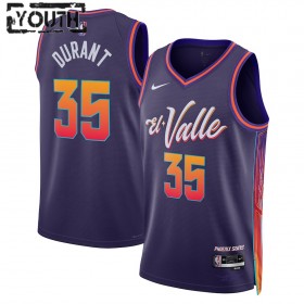 Barn Phoenix Suns Tröja Kevin Durant Nike 2023-24 City Edition Lila Swingman